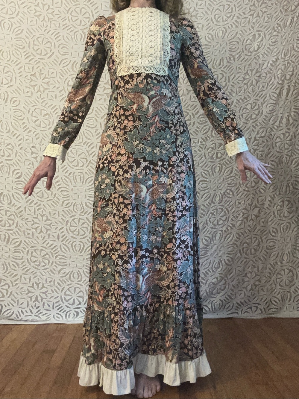 Gunne Sax by Jessica Black Label San Francisco Dress c. 1969-71 - Picture 4 of 16